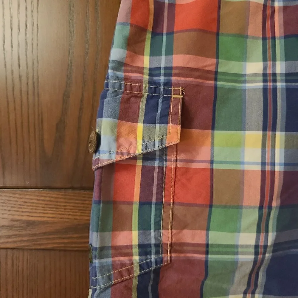 Polo Ralph Lauren Swim Trunks Madras Plaid Size 34
